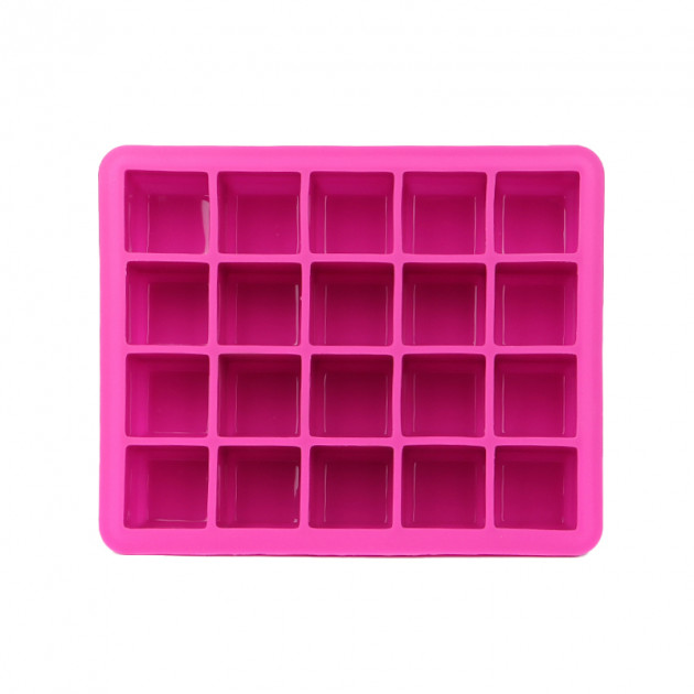 Силиконовая форма для льда CUMENSS AI-820 Cube 20 Pink