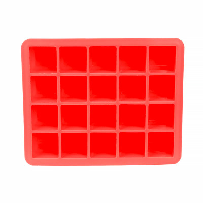 Силиконовая форма для льда CUMENSS AI-820 Cube 20 Red