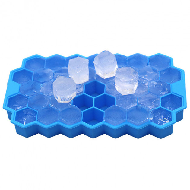 Силиконовая форма для льда CUMENSS Соты Blue