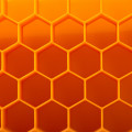 Силиконовая форма для льда CUMENSS Соты Orange