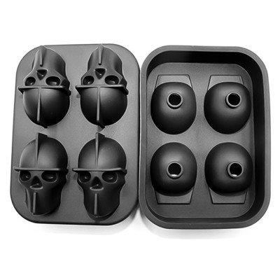 Силиконовая форма для льда CUMENSS Череп Black