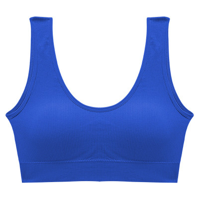 Топ женский в рубчик B01# с не регулируемыми бретелями Синий L 80 ABC