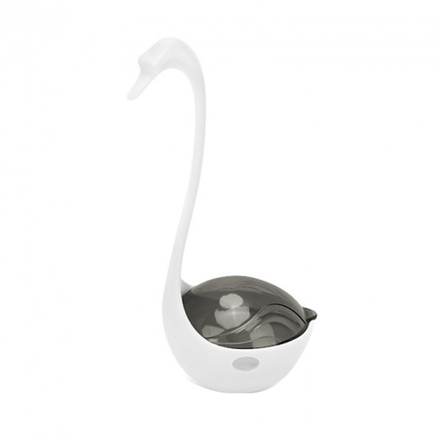 Игрушка кормушка DT-1223 Лебедь 8,5*8*17,5 см с инфракрасным светом White