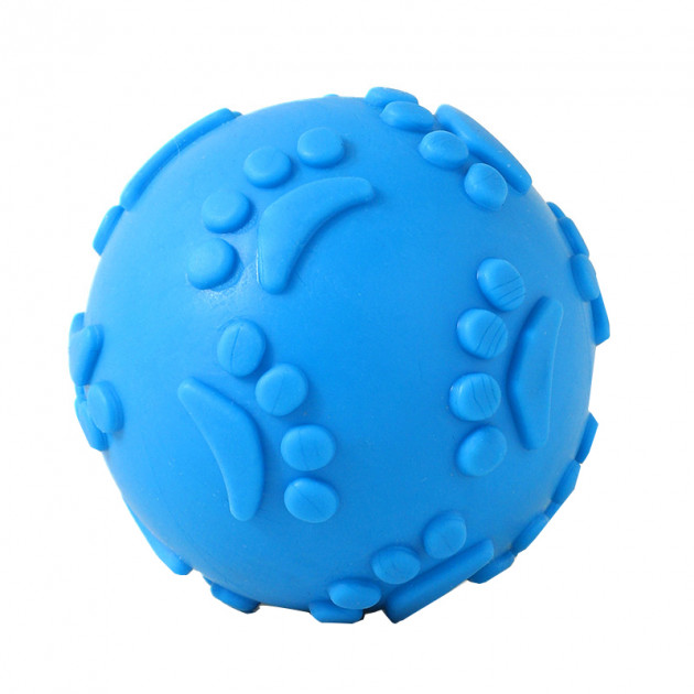 Игрушка Мяч DT1149 жевательный резиновый для Собак D:6,0 см Blue