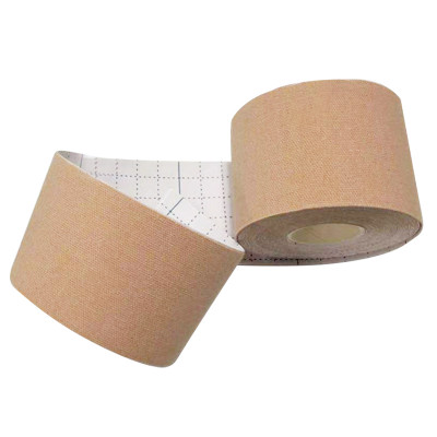 Тейп для подъема поддержки бюста лента для подтяжки формирования груди кинезио телесный Бежевый 10 см * 5 м