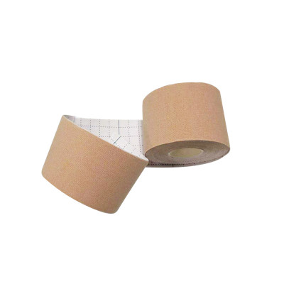 Тейп для подъема поддержки бюста лента для подтяжки формирования груди кинезио телесный Бежевый 5 см * 5 м