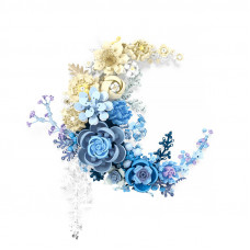 3D конструктор набор строительных блоков JIE-STAR 9094 Moon Flower 590 деталей пластиковый