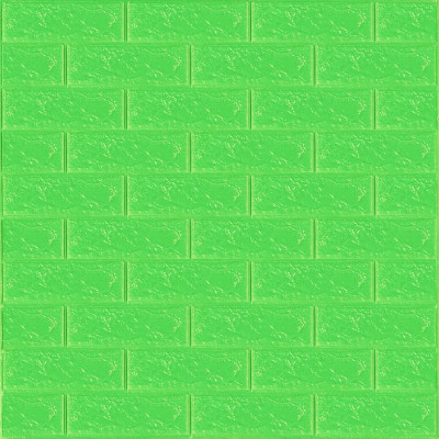3D панель самоклеющаяся 700x770x3мм кирпич Зеленый (013-3) SW-00000639