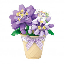 3D конструктор набор строительных блоков LOZ 8838 мини цветок в горшке 180 деталей пластиковый