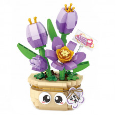 3D конструктор набор строительных блоков LOZ 8842 тюльпан 430 деталей пластиковый