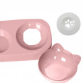 Миска для котов с поилкой Taotaopets 119906 Pink 22*28*14см