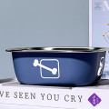 Миска для собак котов Taotaopets 1910002 металлическая Blue 160 мм
