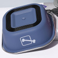 Миска для собак котов Taotaopets 1910002 металлическая Blue 160 мм