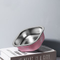 Миска для собак котов Taotaopets 1910002 металлическая Pink 160 мм
