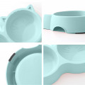 Миска для кошек Taotaopets Cat 123307 двойная пластиковая Blue
