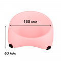 Миска для собак котов М120 пластиковая одинарная 300 мл Peach