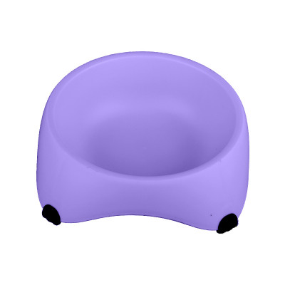 Миска для собак котов М120 пластиковая одинарная 300 мл Purple