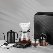 Дорожный кофейный набор Choxila из 8 предметов для приготовления кофе с кейсом