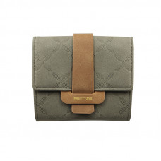 Женский кошелек Prettyzys 987 клатч с пряжкой повседневный Green