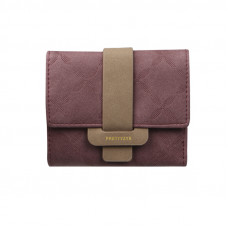 Женский кошелек Prettyzys 987 клатч с пряжкой повседневный Red