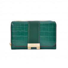 Женский кошелек EASTERN STAR C319-3A для купюр и карт с карманом для монет на молнии с застёжкой Green