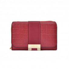 Женский кошелек EASTERN STAR C319-3A для купюр и карт с карманом для монет на молнии с застёжкой Red