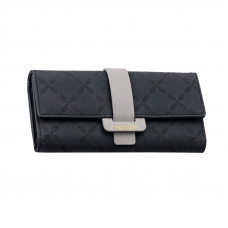 Женский кошелек Prettyzys PT18-989 клатч с пряжкой повседневный Black