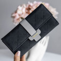 Женский кошелек Prettyzys PT18-989 клатч с пряжкой повседневный Black