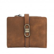 Женский кошелек Prettyzys PT23-2087 клатч с пряжкой повседневный складной  Brown