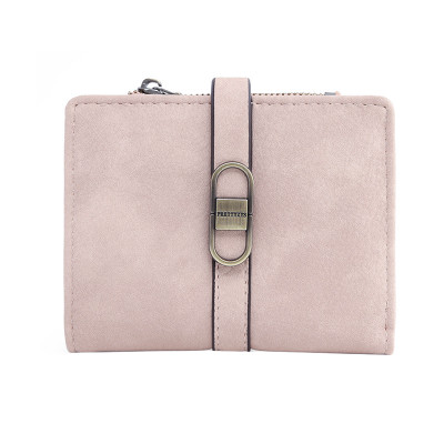 Женский кошелек Prettyzys PT23-2087 клатч с пряжкой повседневный складной  Pink