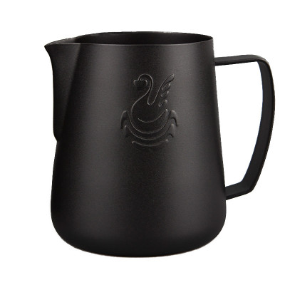 Питчер для молока JibbiJug молочник для вспенивания нержавеющая сталь градиент 400 мл Black Typhon