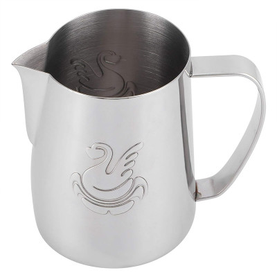 Питчер для молока JibbiJug молочник для вспенивания молока нержавеющая сталь градиент 600 мл Silver