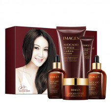 Набор по уходу за лицом IMAGES Beauty Avocado Peptide 5 в 1 с пептидами авокадо