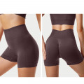 Шорты женские 1802# бесшовные для фитнеса пуш ап push up Коричневый S