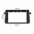 Переходная рамка BMW Series 3 E46 1998-2005 (BM 023N)  9" Black