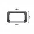Переходная рамка Chrysler Grand Voyager 2011-2019 Town & Country 2011-2016 Dodge Grand Caravan 2011-2020 (7264) 9"