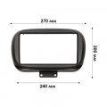 Переходная рамка Fiat 500X (334) 2015+ (FI 041N) 9"