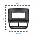 Переходная рамка Fiat Doblo (263) 2010-2015 Opel Combo Tour (D) 2011-2018 (7444) 10,1"