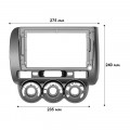 Переходная рамка Honda Fit Jazz 2002-2008 Manual AC (6305) 9"