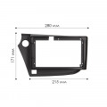 Переходная рамка Honda Insight 2009-2014 (6960) 9"