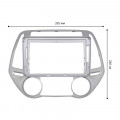 Переходная рамка Hyundai i20 2012-2014 (7288) 9"