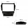 Переходная рамка Hyundai Santa Fe 2012-2018 IX45 2012 9" (TK 0166) Black
