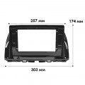 Переходная рамка Mazda CX-5 2012-2017 6 2012-2015 (TK 0137) 6568 10,1" Black