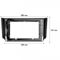 Переходная рамка Nissan Sylphy Sentra 2012+ Pulsar (NB17) 2013+ Tiida (C13R) 2015 (6367) 10.1"