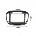 Переходная рамка Opel Insignia 2013-2018 Buick Regal 2013-2018 (6388) 9" Black
