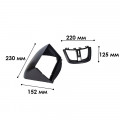 Переходная рамка Peugeot 207 2006-2015 (6869) 9" Black