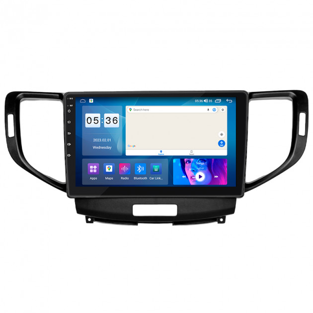 Штатная магнитола Lesko для Acura TSX II 2008-2014 экран 9" 4/64Gb CarPlay 4G Wi-Fi GPS Prime