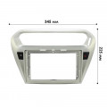 Переходная рамка Peugeot 301 2012-2016/Citroen Elysee 14-17 (TK 0070) 9" Silver
