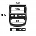 Переходная рамка Renault Duster 2010-2015 (F-6696) 9" Black