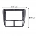 Переходная рамка Subaru Forester 2008-2012 Impreza 2007-2012 (6875) 9" Black